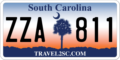 SC license plate ZZA811