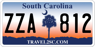 SC license plate ZZA812