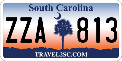 SC license plate ZZA813