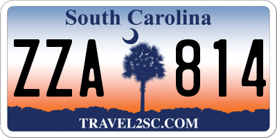 SC license plate ZZA814