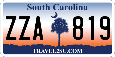 SC license plate ZZA819
