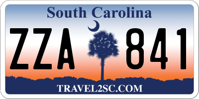 SC license plate ZZA841