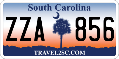 SC license plate ZZA856