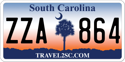 SC license plate ZZA864