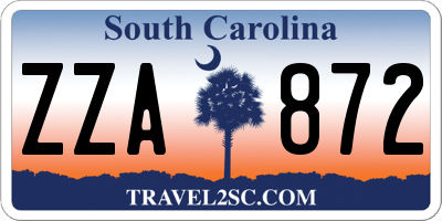 SC license plate ZZA872