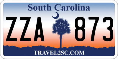 SC license plate ZZA873