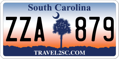 SC license plate ZZA879
