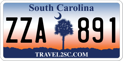 SC license plate ZZA891