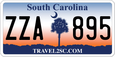 SC license plate ZZA895