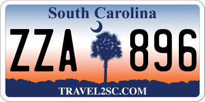 SC license plate ZZA896