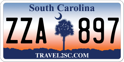 SC license plate ZZA897