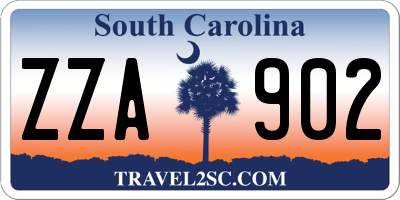 SC license plate ZZA902