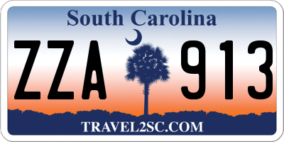 SC license plate ZZA913