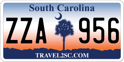 SC license plate ZZA956