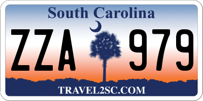 SC license plate ZZA979