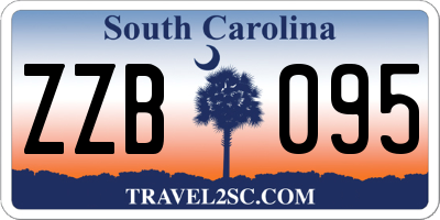 SC license plate ZZB095