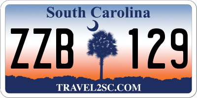 SC license plate ZZB129