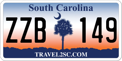 SC license plate ZZB149