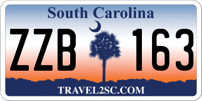 SC license plate ZZB163