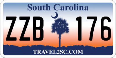 SC license plate ZZB176