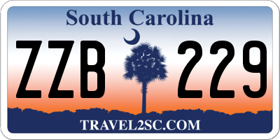 SC license plate ZZB229