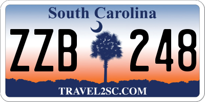 SC license plate ZZB248