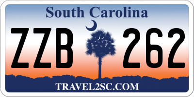 SC license plate ZZB262