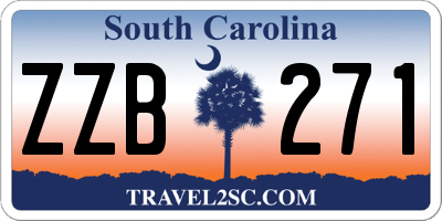 SC license plate ZZB271