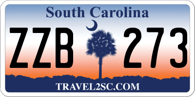 SC license plate ZZB273