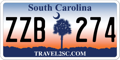 SC license plate ZZB274