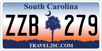 SC license plate ZZB279