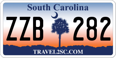 SC license plate ZZB282