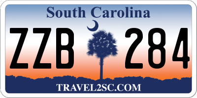 SC license plate ZZB284