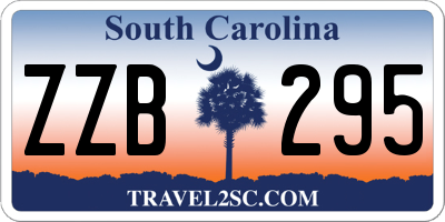 SC license plate ZZB295