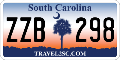 SC license plate ZZB298