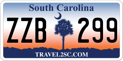 SC license plate ZZB299