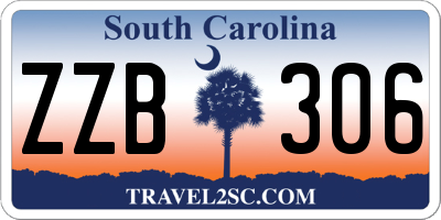 SC license plate ZZB306