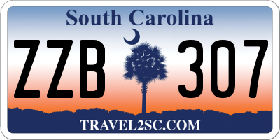 SC license plate ZZB307