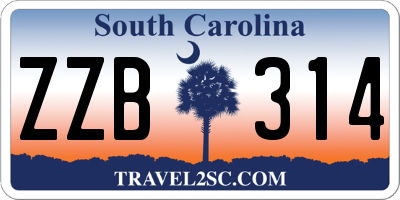 SC license plate ZZB314