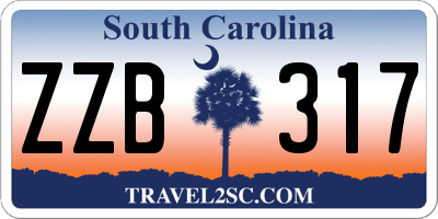 SC license plate ZZB317