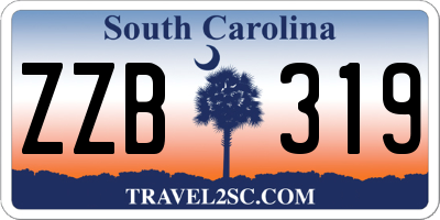 SC license plate ZZB319