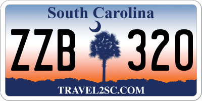 SC license plate ZZB320