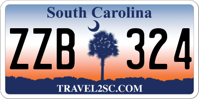 SC license plate ZZB324