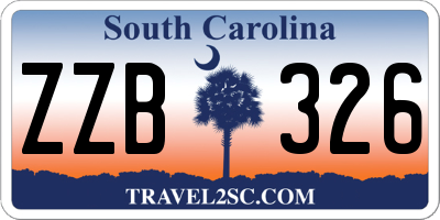 SC license plate ZZB326