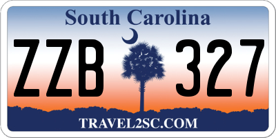 SC license plate ZZB327