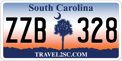 SC license plate ZZB328