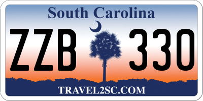 SC license plate ZZB330