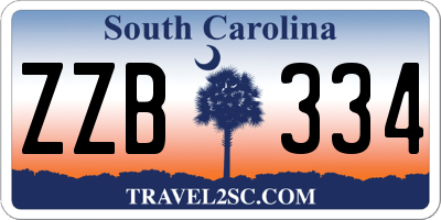 SC license plate ZZB334