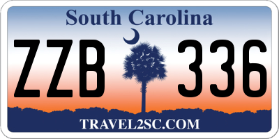 SC license plate ZZB336