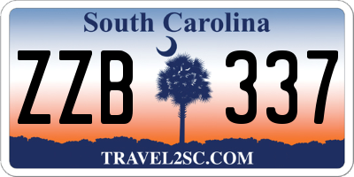 SC license plate ZZB337